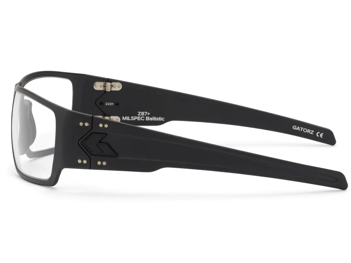Gatorz Specter Ballistics / Clear w/Anti-Fog / Black Cerakote