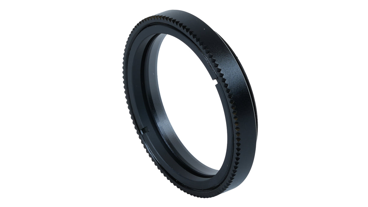 NVG Lens Protector from an angle, showing the knurled grip ring and the thread side