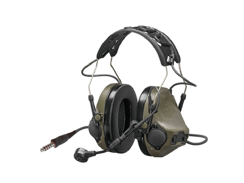 3M Peltor ComTac VIII | Green | Single-Comm | NATO wiring