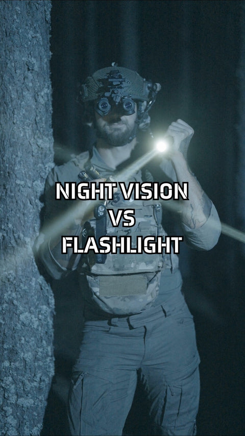 Night Vision vs Flashlights, 50 to 1000 m